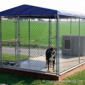 Canais de cães ao ar livre galvanizados sofisticados pesados